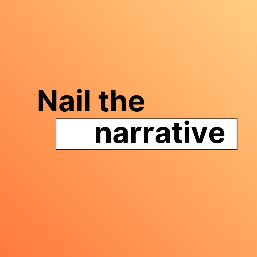 "Nail the narrative", training workshop for storytelling